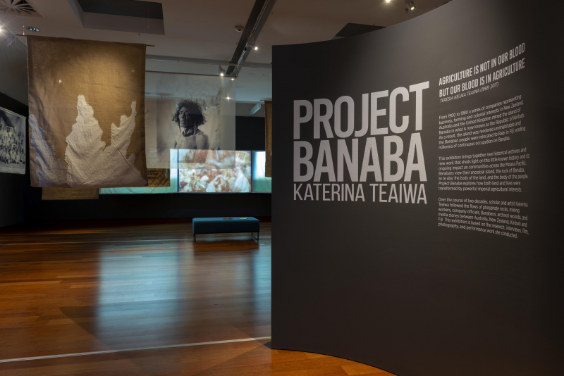 An overview of the story behind the Project Banaba Exhibition at MTG Hawke's Bay told by Banaban Artist & Associate Professor Katerina Teaiwa.